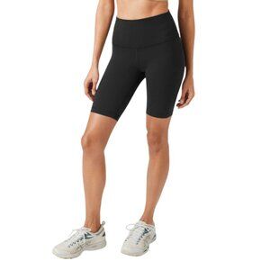 Lululemon Wunder Train Bike Shorts Womens 14 Black High Rise Waist 8" Inseam Run